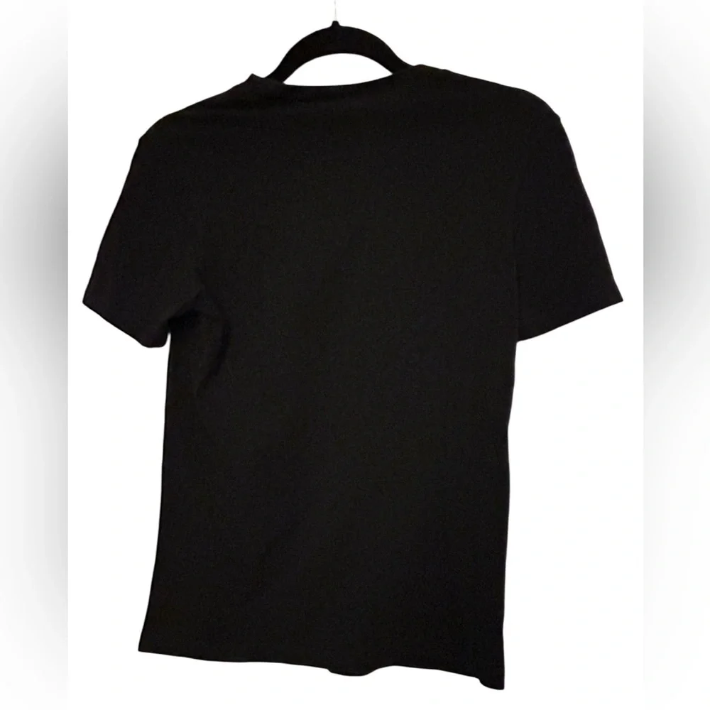 Adidas Women's Black and‎ White Logo T Shirt Size Small